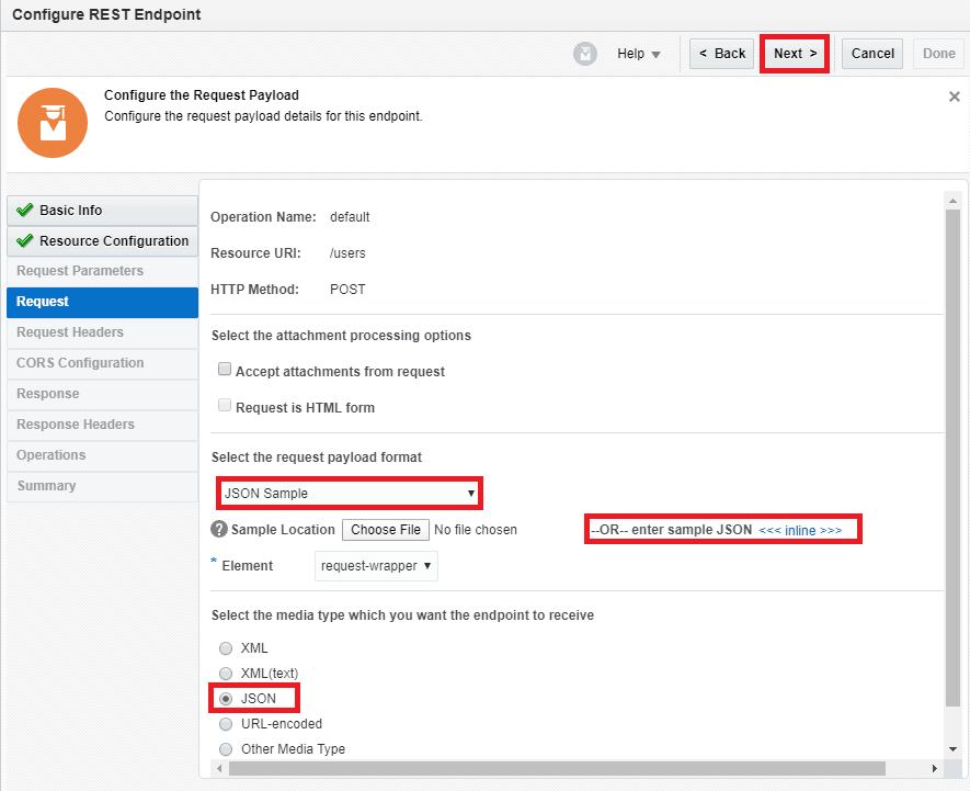 OIC Rest multi verb resource