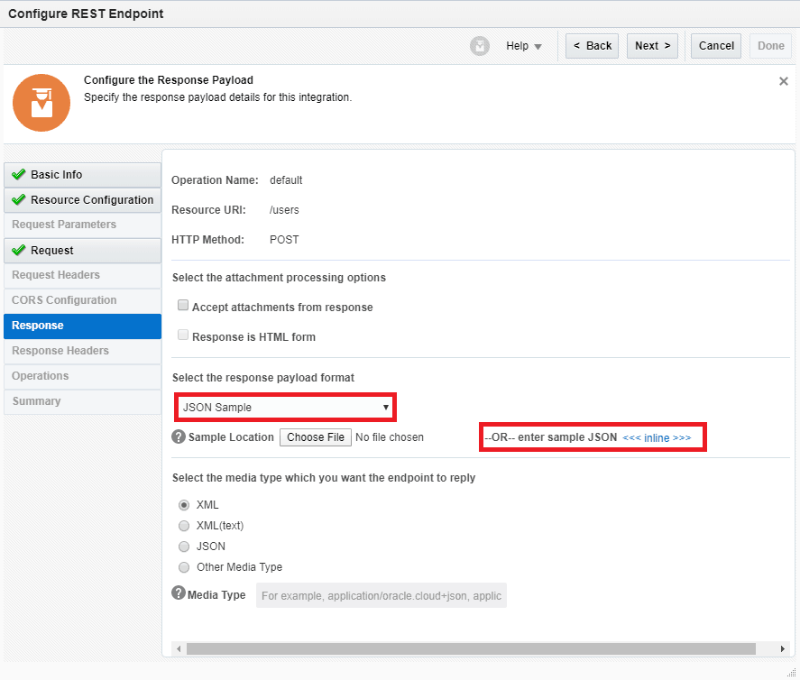 OIC Rest multi verb resource