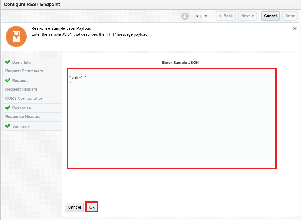 Configuring REST Endpoint