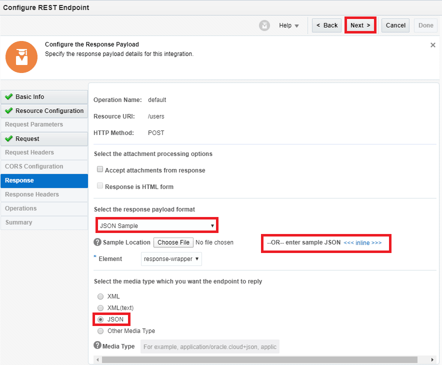 Configuring REST Endpoint