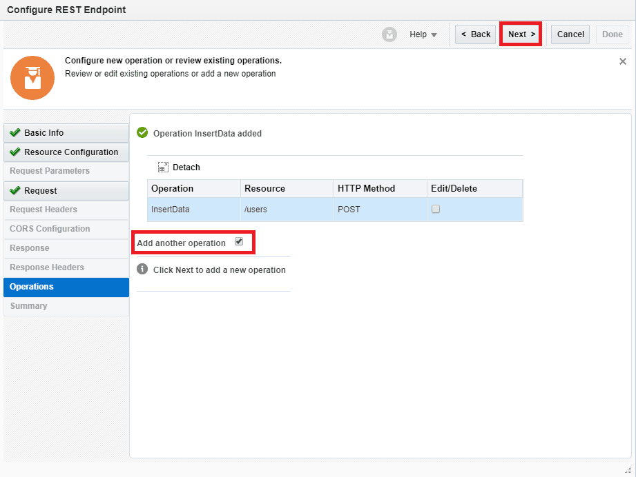 OIC Rest multi verb resource