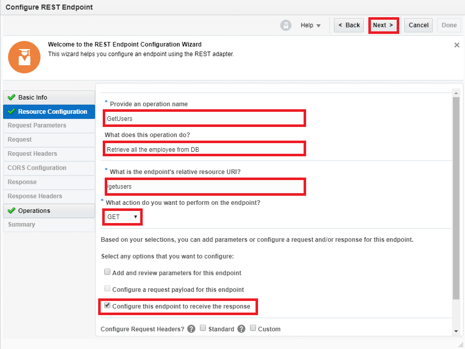 OIC Rest multi verb resource