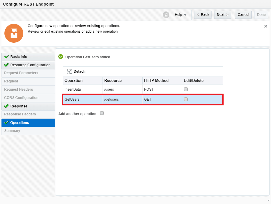 OIC Rest multi verb resource