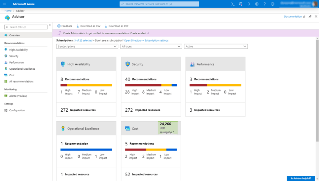 Azure Cloud Advisor