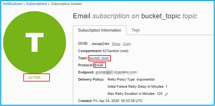Topic and Subscription