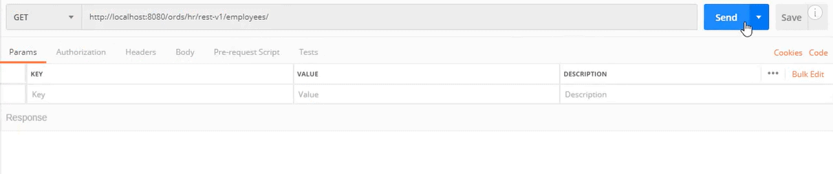 Postman testing REST api