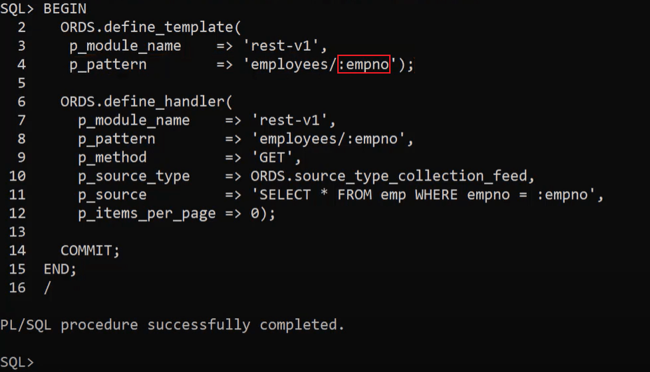 Adding template into ords module