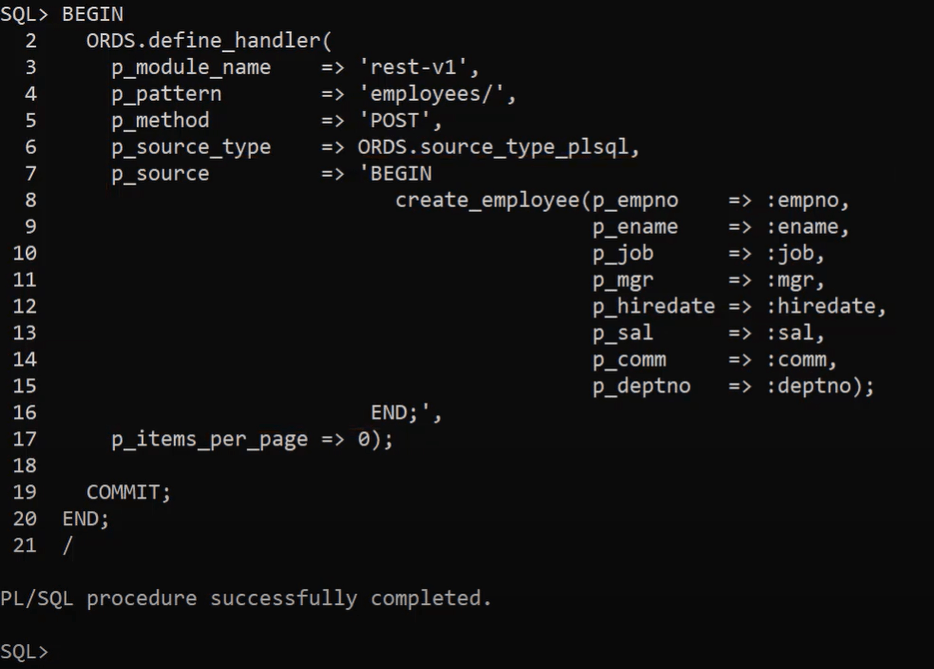 ORDS Adding a new handler