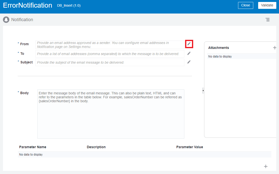 OIC Notification Activity