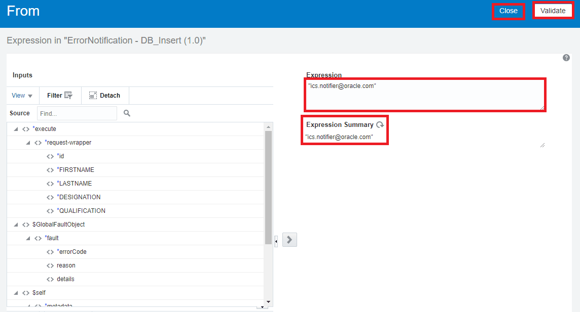 OIC Notification Activity