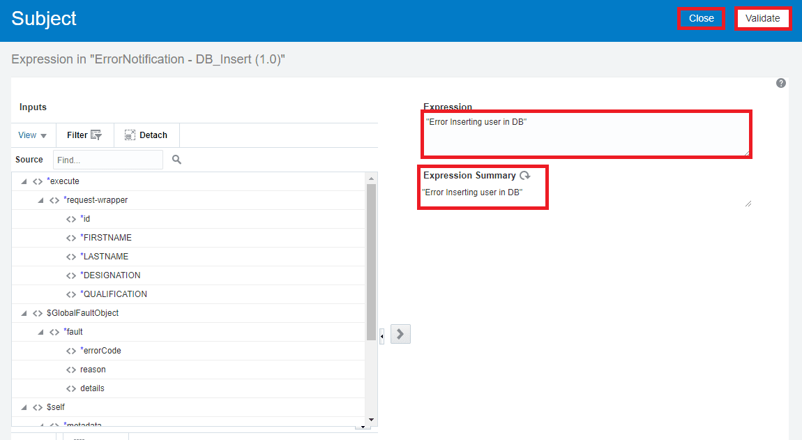 OIC Notification Activity