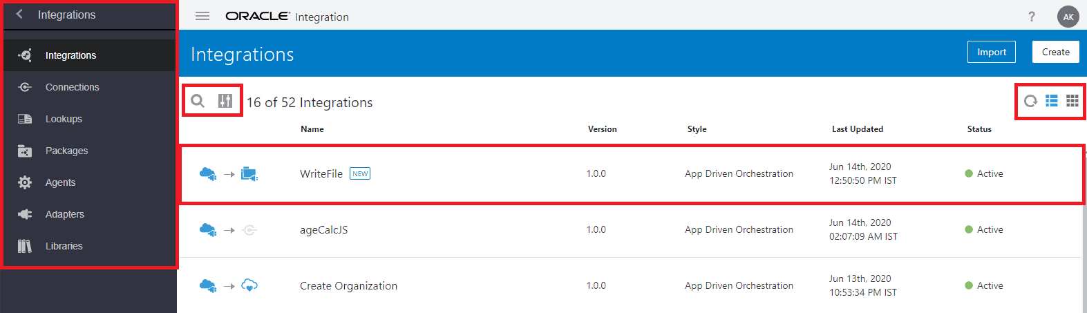 Oracle Integartion Cloud oic new ui and view