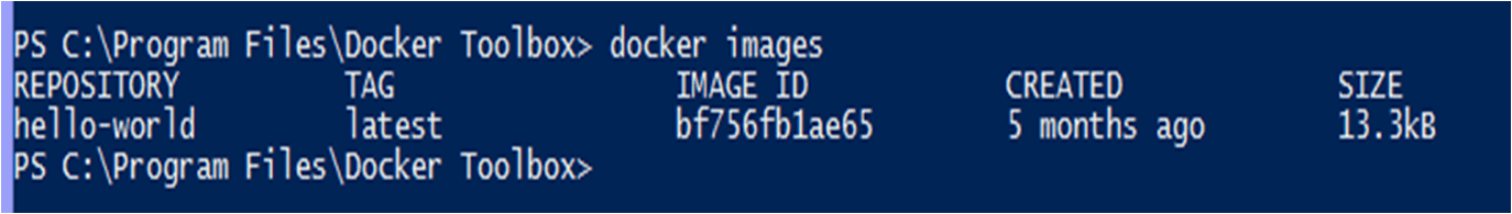 docker images