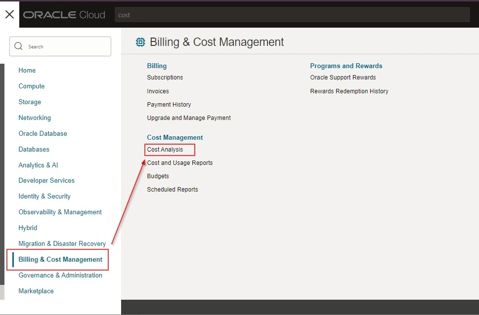 OSI Cost Management
