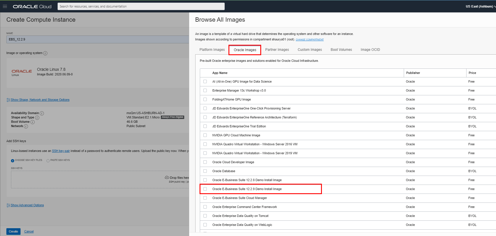 Oracle EBS R12.2.9 Instance