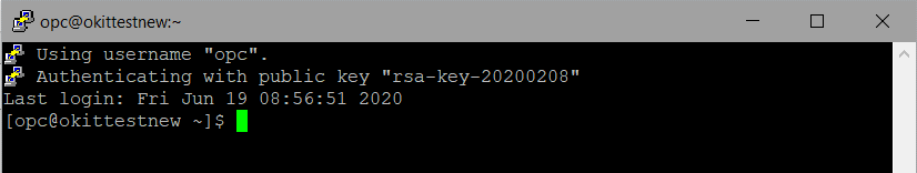Connecting through PuTTY