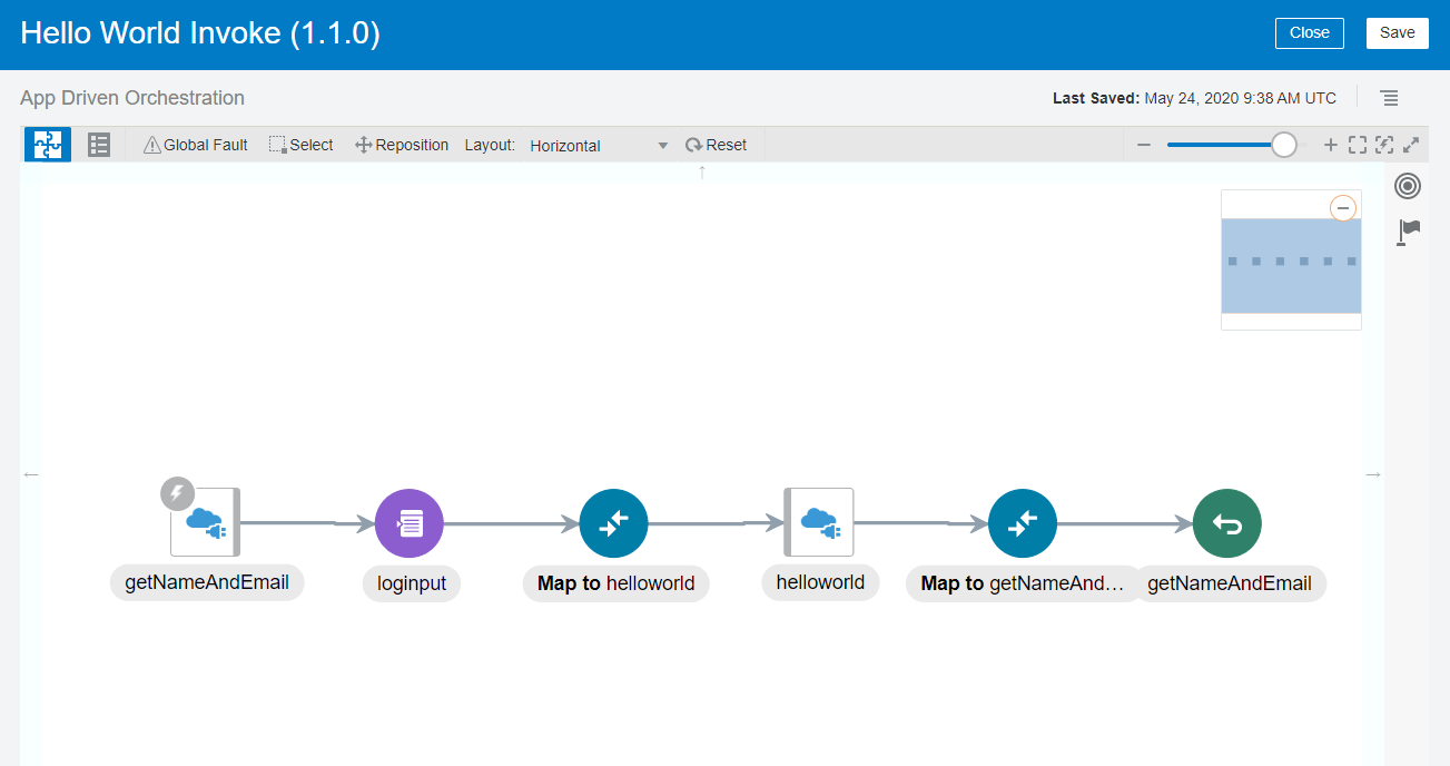 OIC oracle Integration cloud hello world invoke