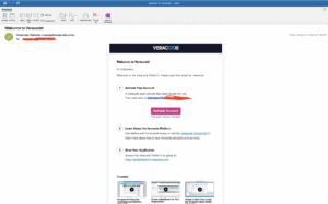 Veracode welcome screen