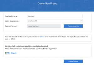 New key vault project 