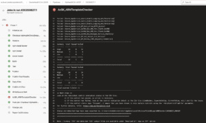 ARM template checker output