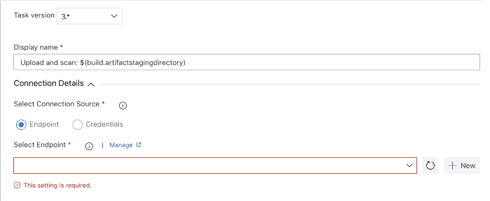 Service endpoint creation