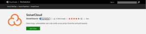 Sonarcloud extension 