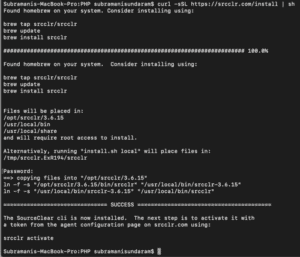 Veracode installation contd.