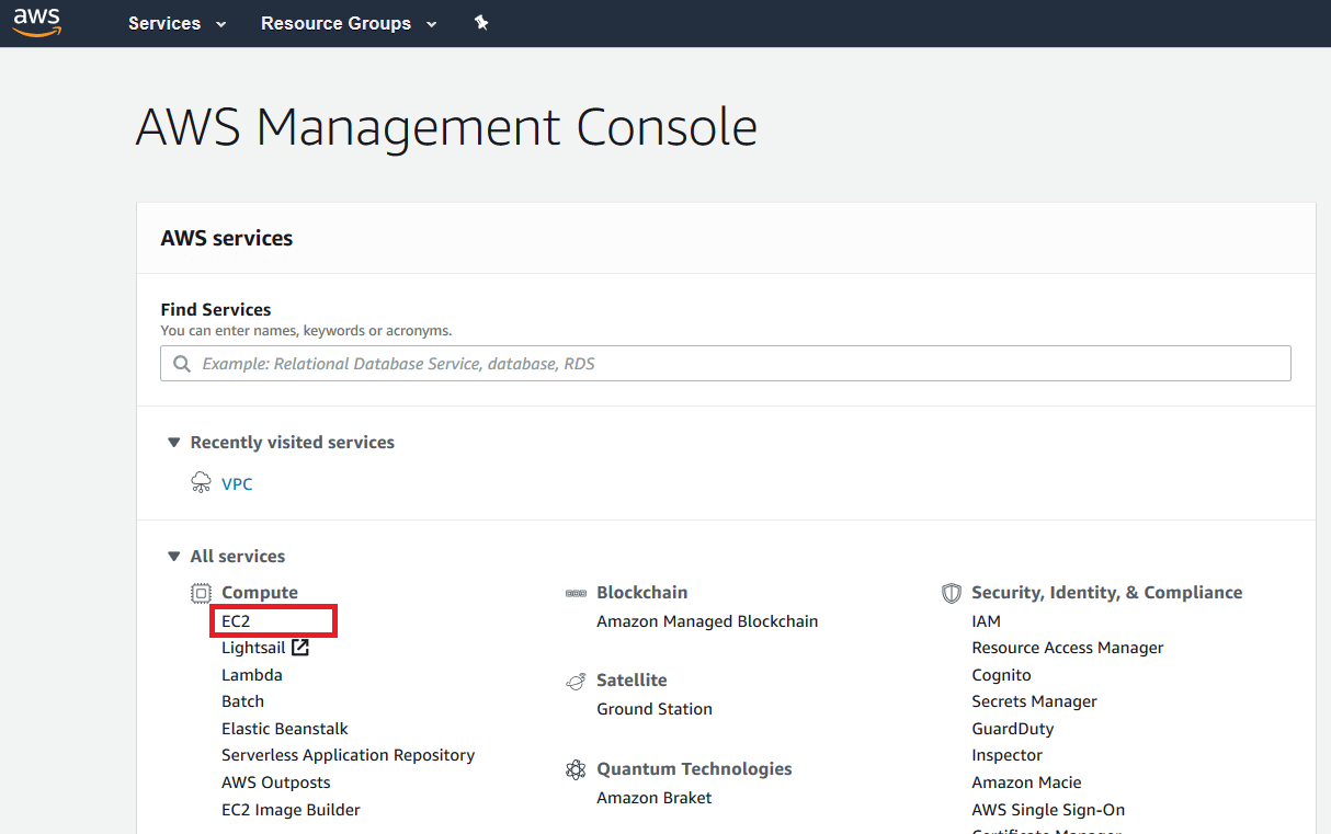 AWS Management Console