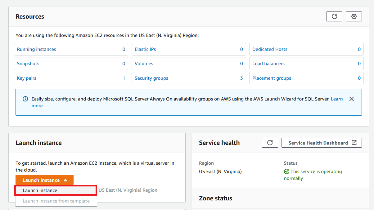 Launch Instance