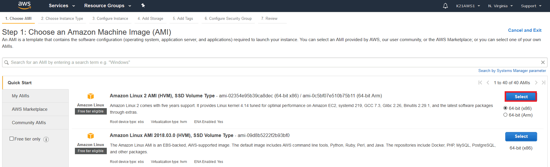 Amazon Machine Image AMI