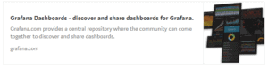 Grafana dashboard marketplace