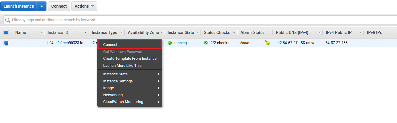 Assessing AWS EC2 Instance