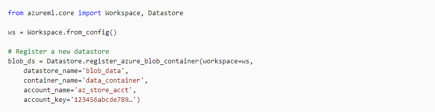 Register a Datastore