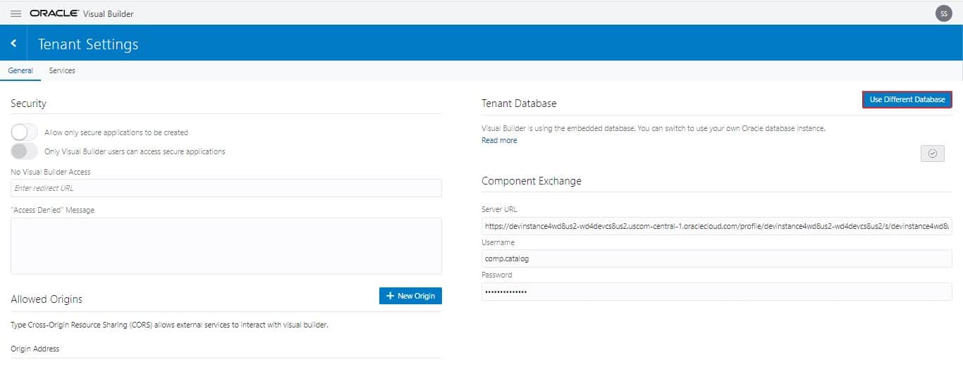 Use Different Database