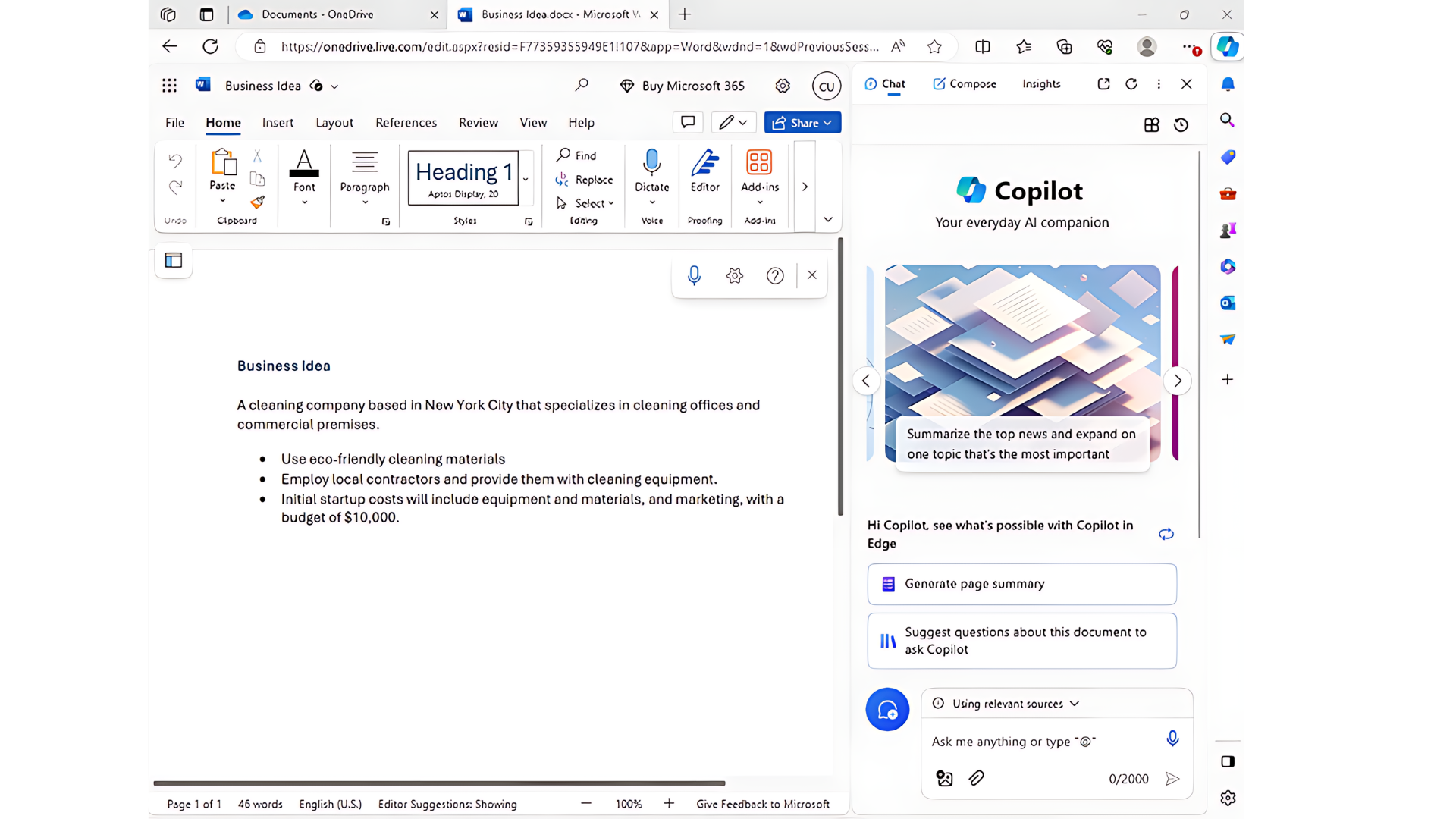 Microsoft Copilot in Microsoft Edge
