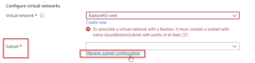 manage subnets