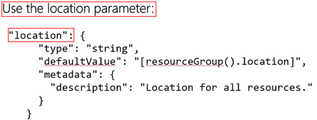 Azure resource location