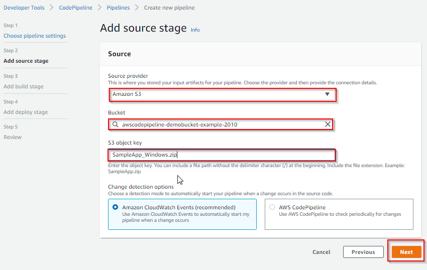 AWS Pipeline 