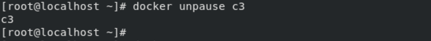 docker unpause