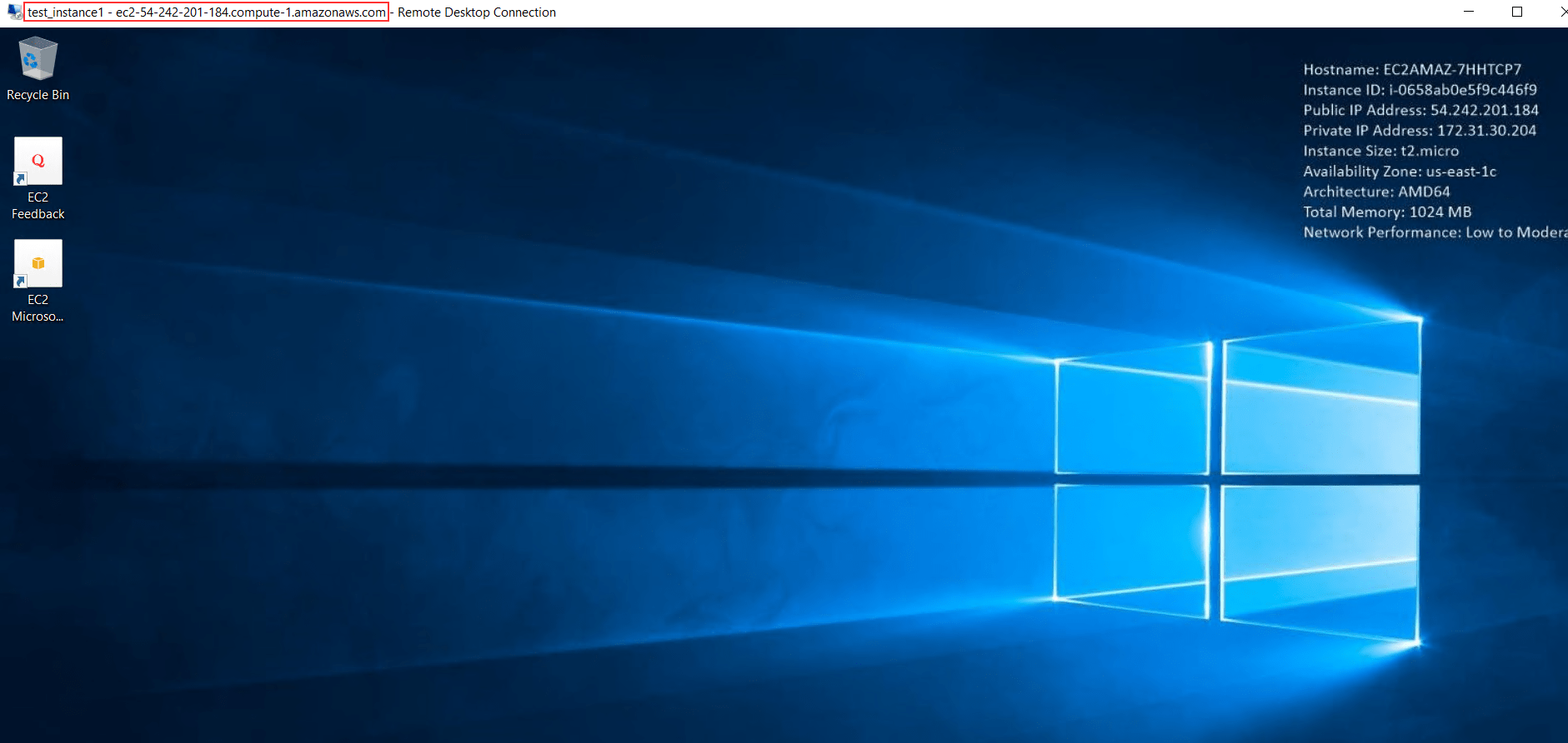 connected window instance