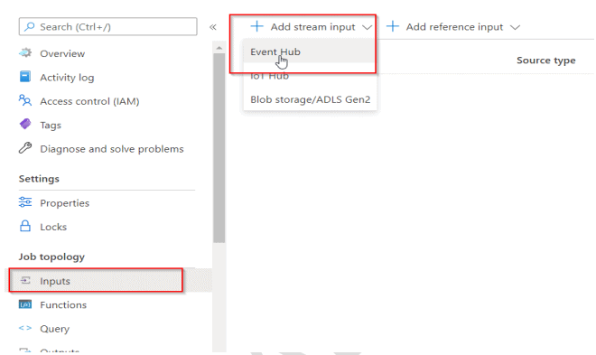 Stream Analytics job