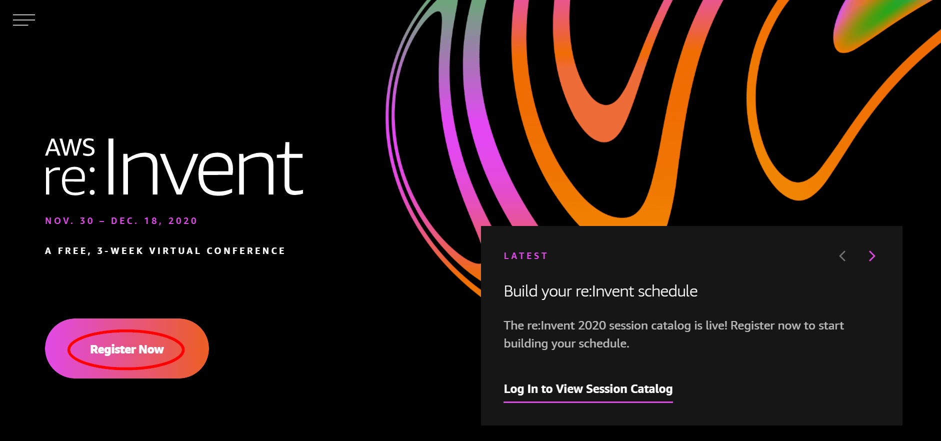 AWS_re_Invent_register