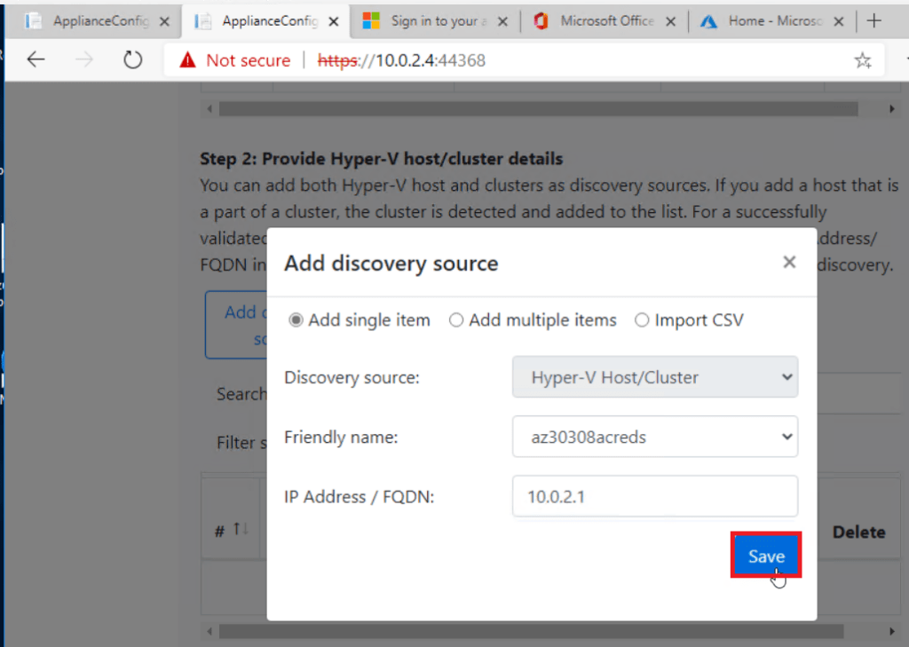 Azure migrate step22