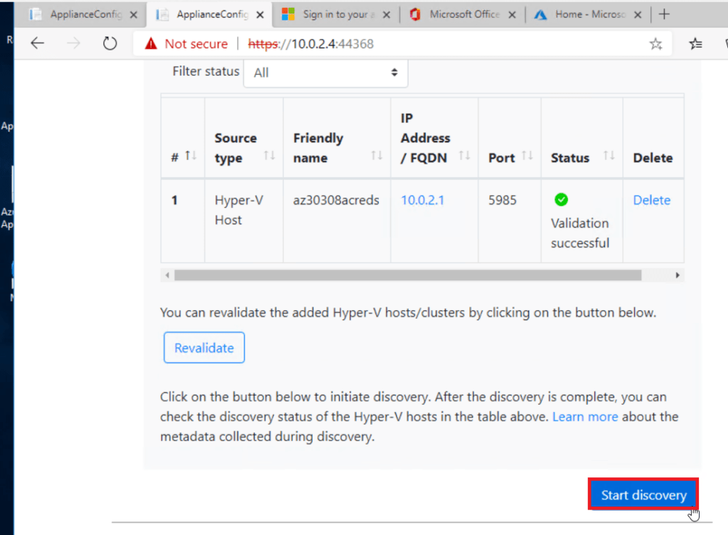 Azure migrate step23