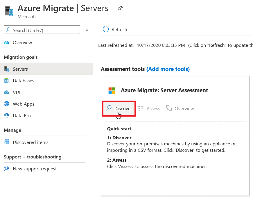 Azure migrate step3