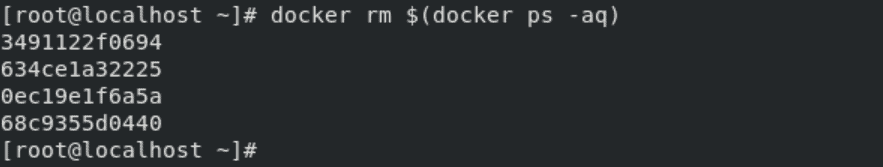 delete all containers