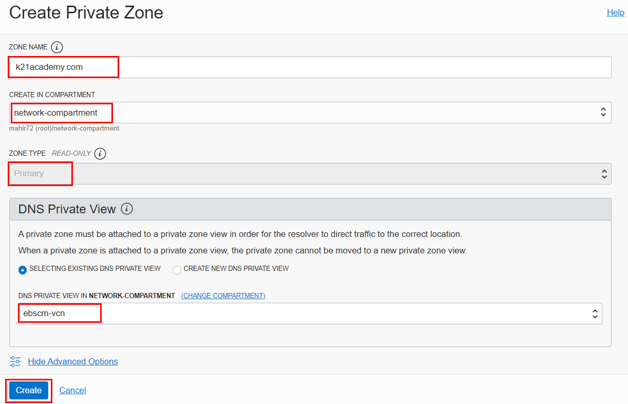 create-private-zone