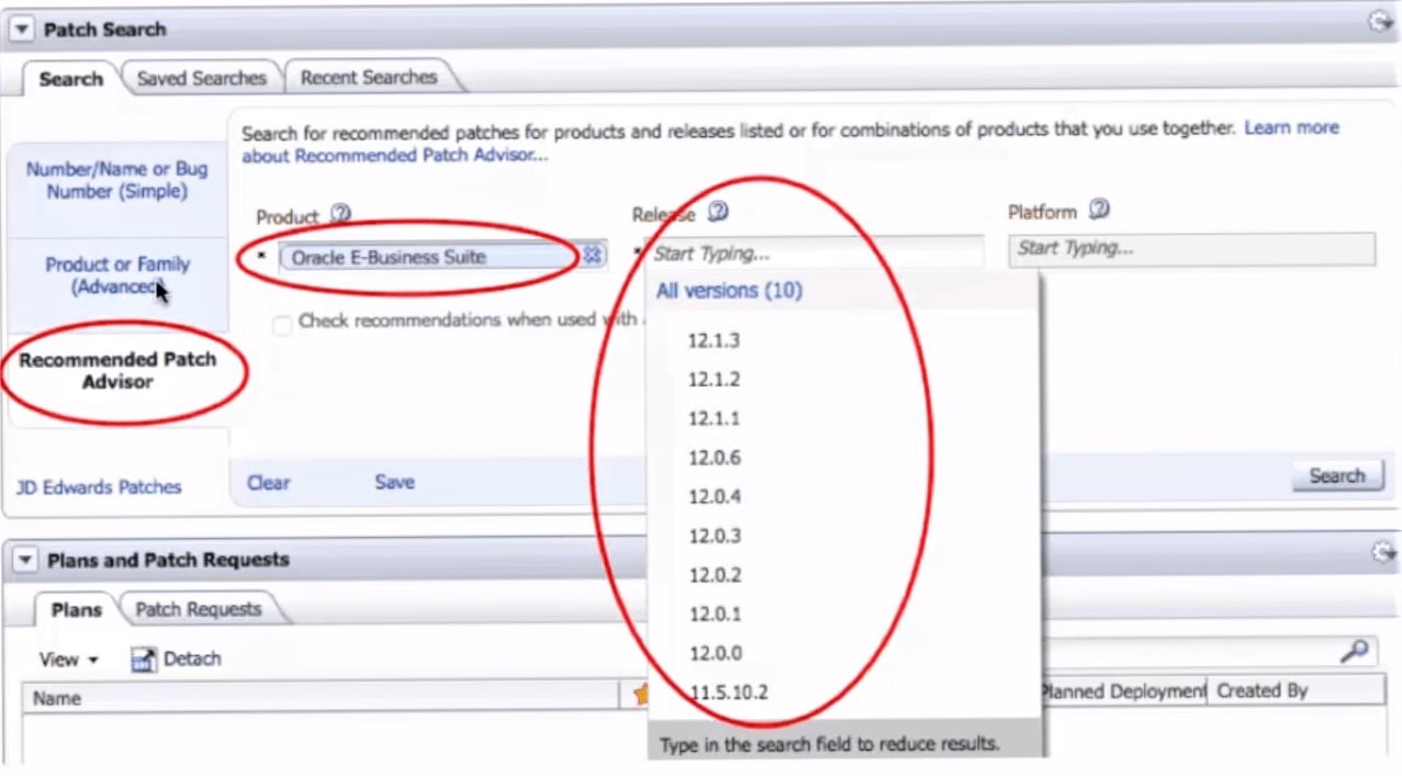 Find Recommended Patches