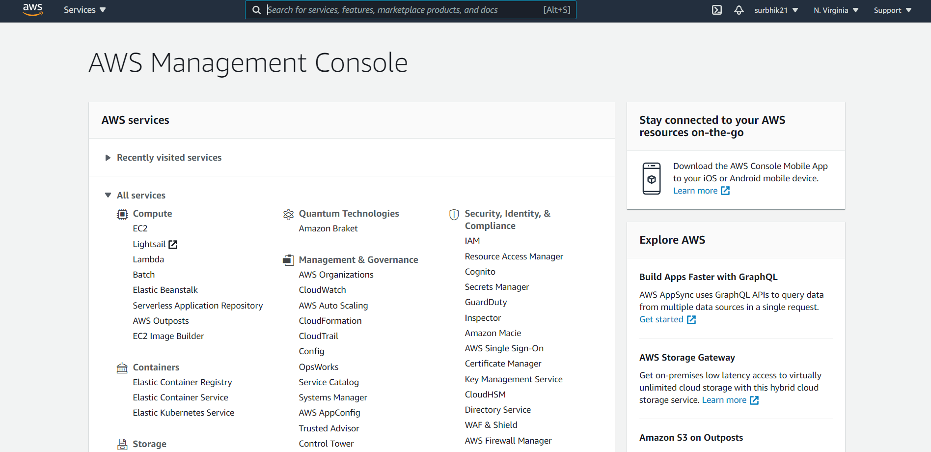 AWS Console