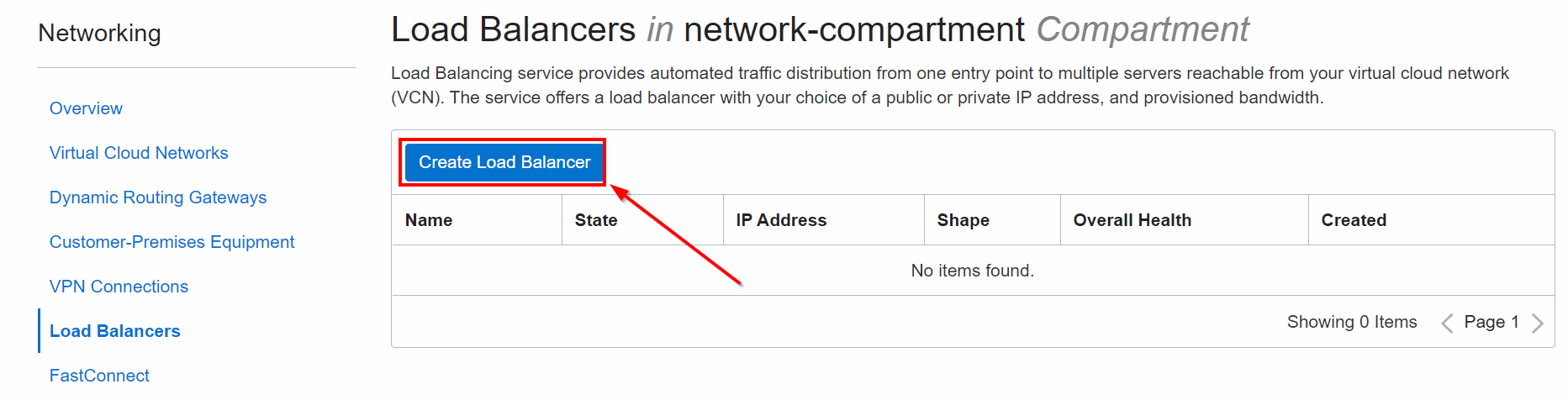 create load balancer